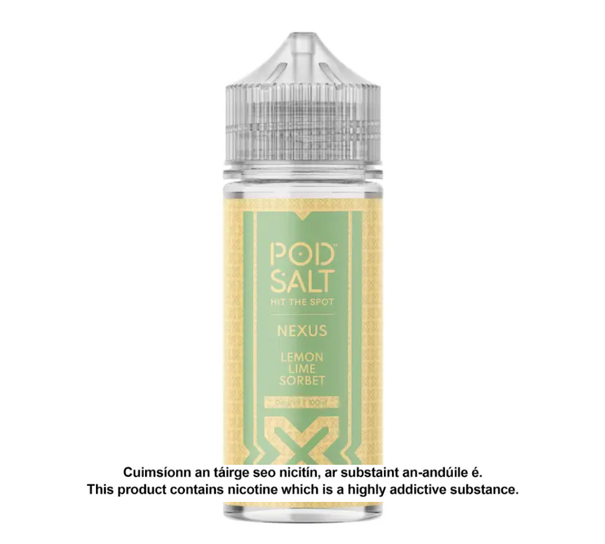 POD SALT NEXUS LEMON LIME SORBET 100ML SHORTFILL E-LIQUID