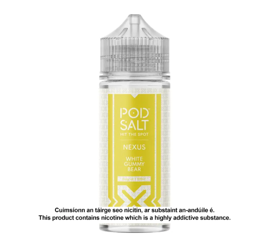 POD SALT NEXUS WHITE GUMMY BEAR 100ML SHORTFILL E-LIQUID