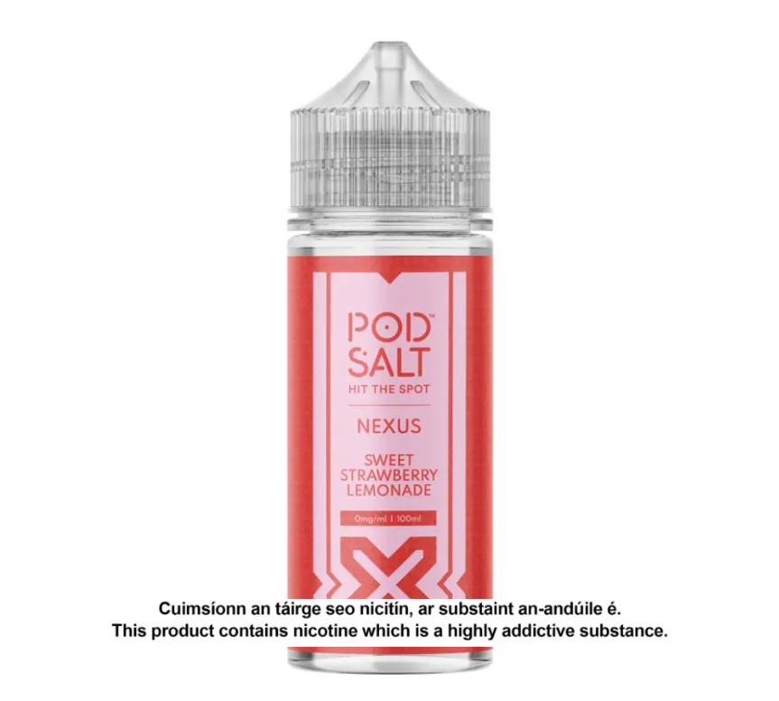 POD SALT NEXUS SWEET STRAWBERRY LEMONADE 100ML SHORTFILL E-LIQUID