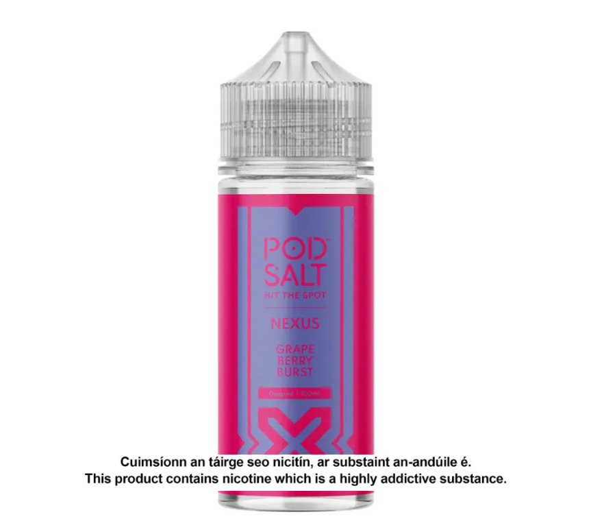 POD SALT NEXUS GRAPE BERRY BURST 100ML SHORTFILL E-LIQUID