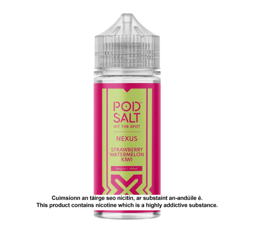 POD SALT NEXUS STRAWBERRY WATERMELON KIWI 100ML SHORTFILL E-LIQUID