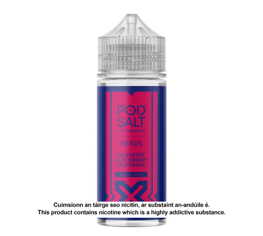 POD SALT NEXUS BLUEBERRY BLACKBERRY LEMONADE 100ML SHORTFILL E-LIQUID