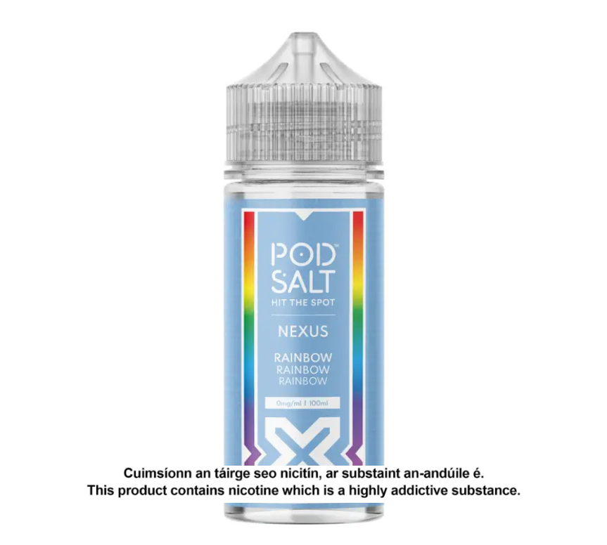POD SALT NEXUS RAINBOW 100ML SHORTFILL E-LIQUID