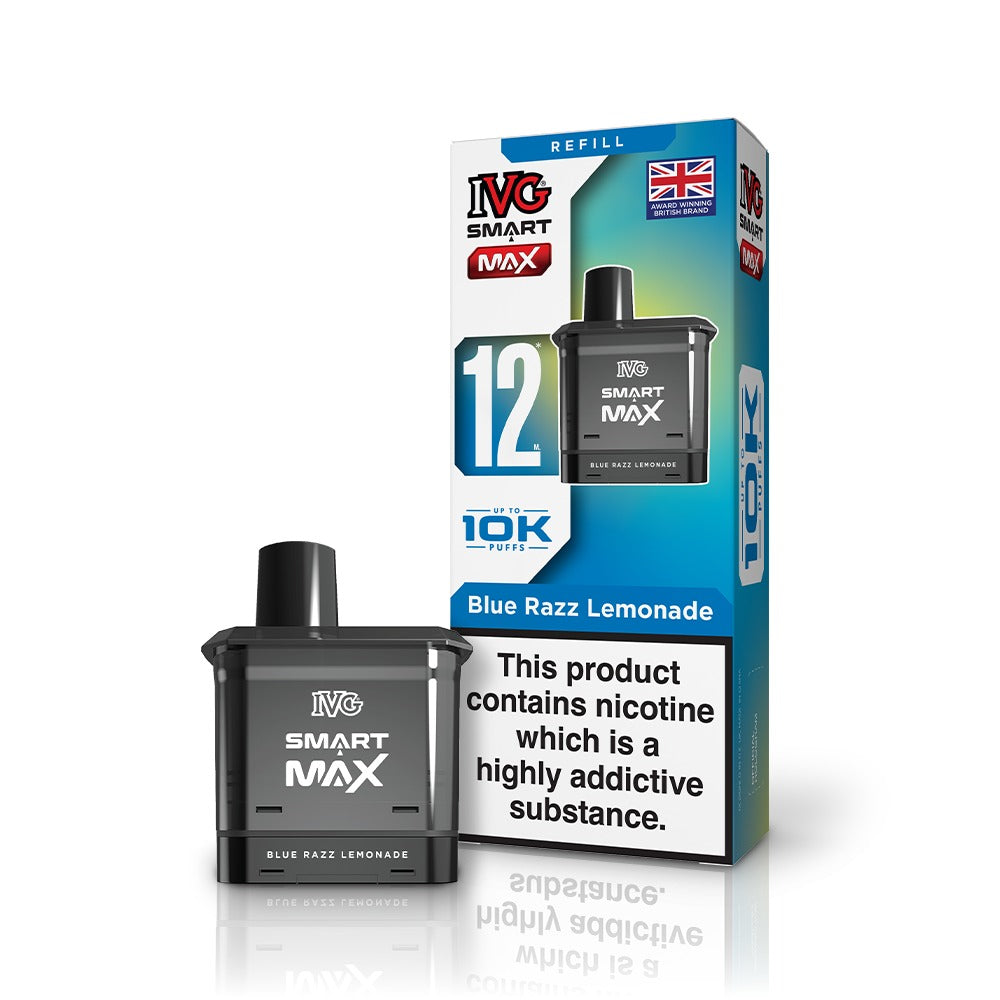 IVG Smart Max vape refill and packaging on a white background