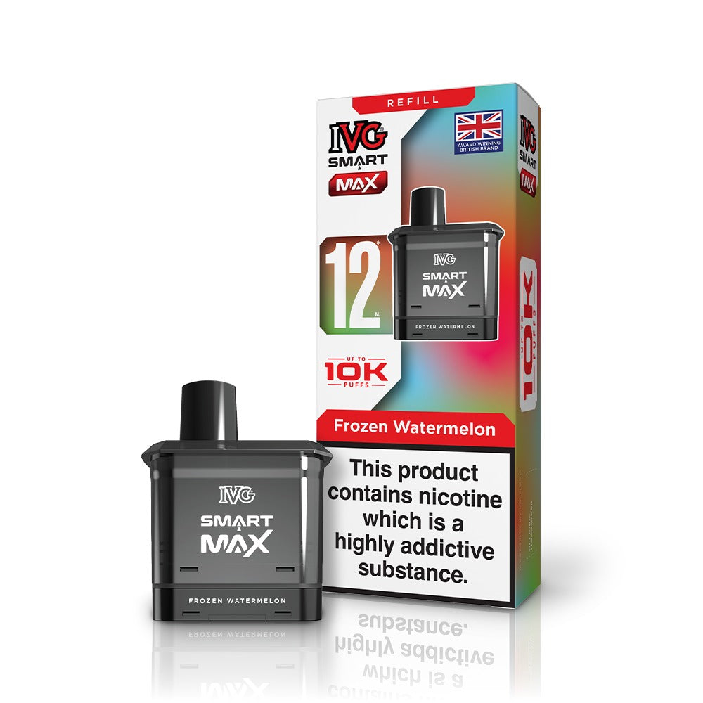 IVG Smart Max vape refill and packaging on a white background