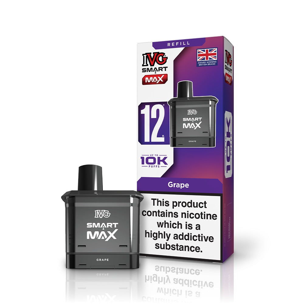 IVG Smart Max refill packaging for a vape device on a white background