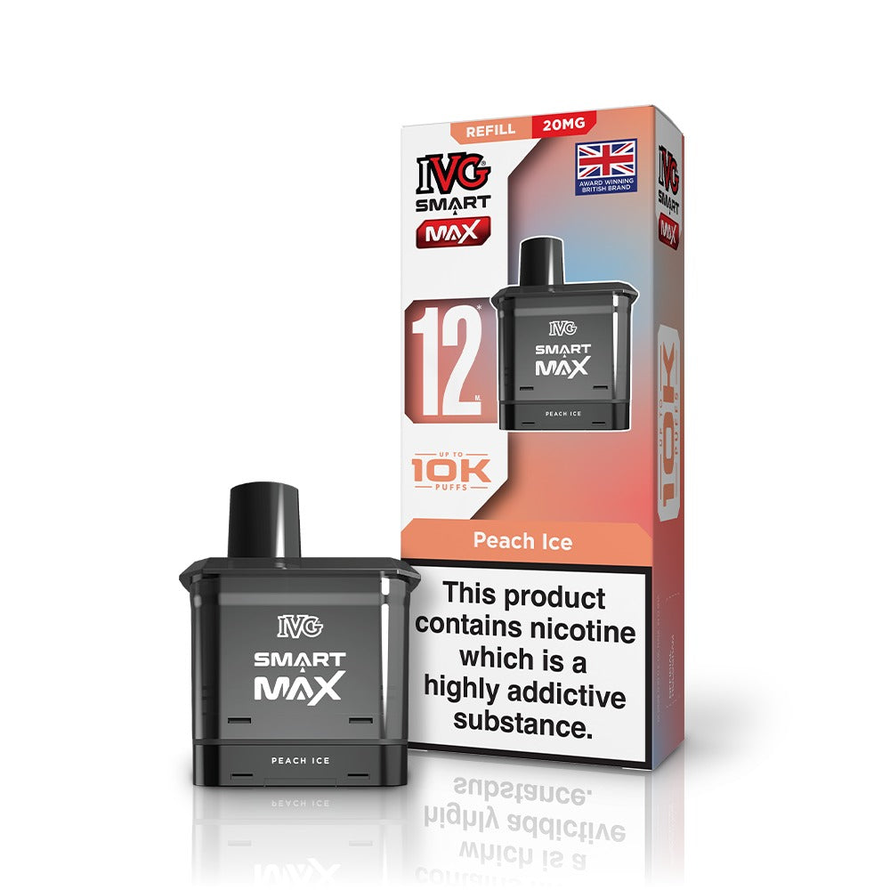 IVG Smart Max vape device and packaging on a white background