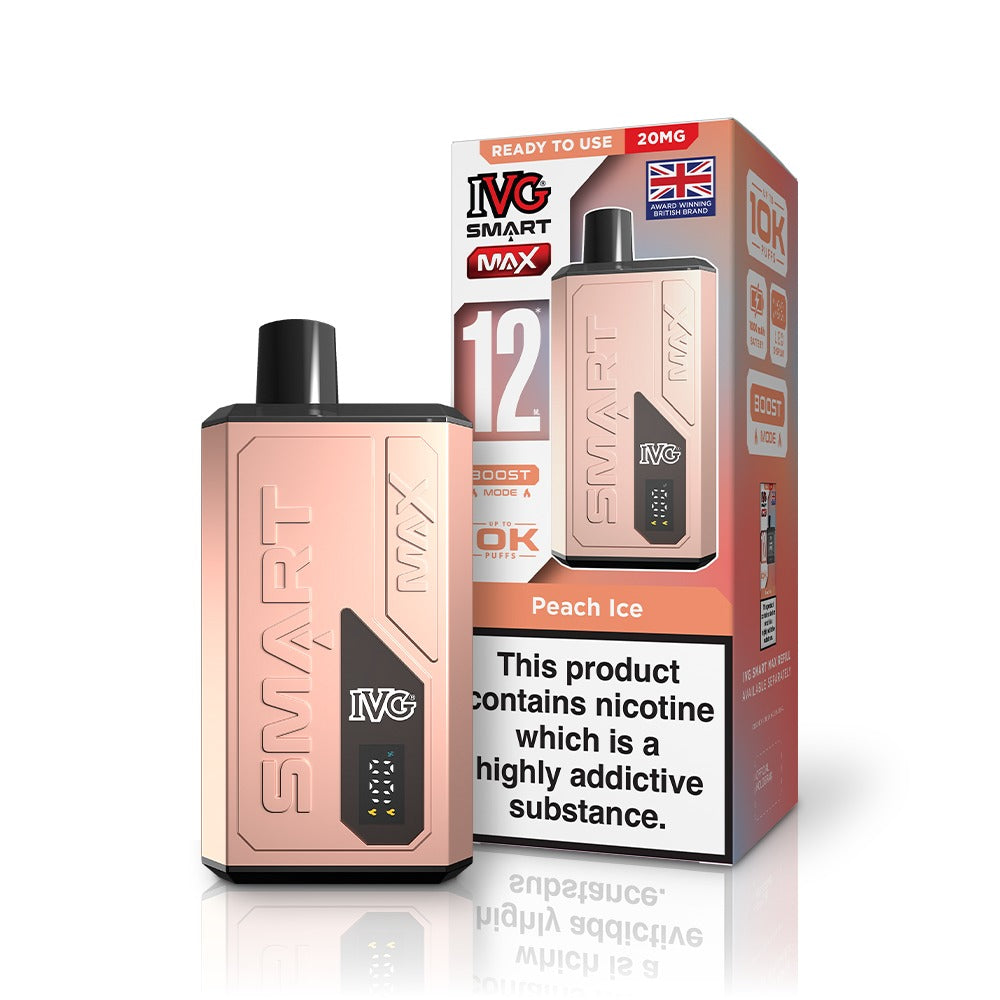 IVG Smart Max vape device and packaging on a white background