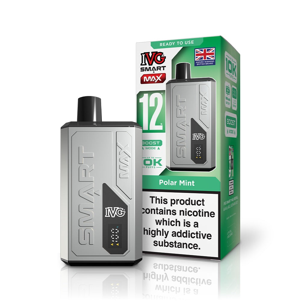 IVG Smart Max vape device and packaging on a white background