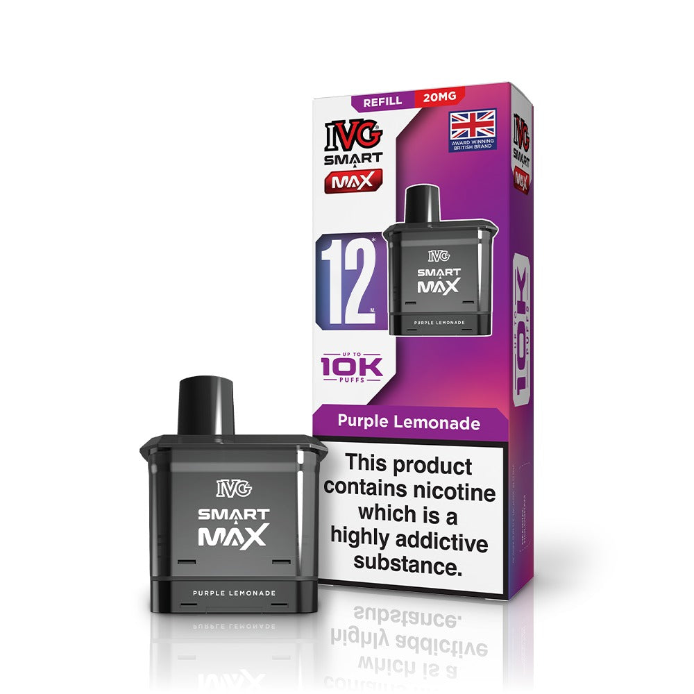 IVG Smart Max vape device and packaging on a white background
