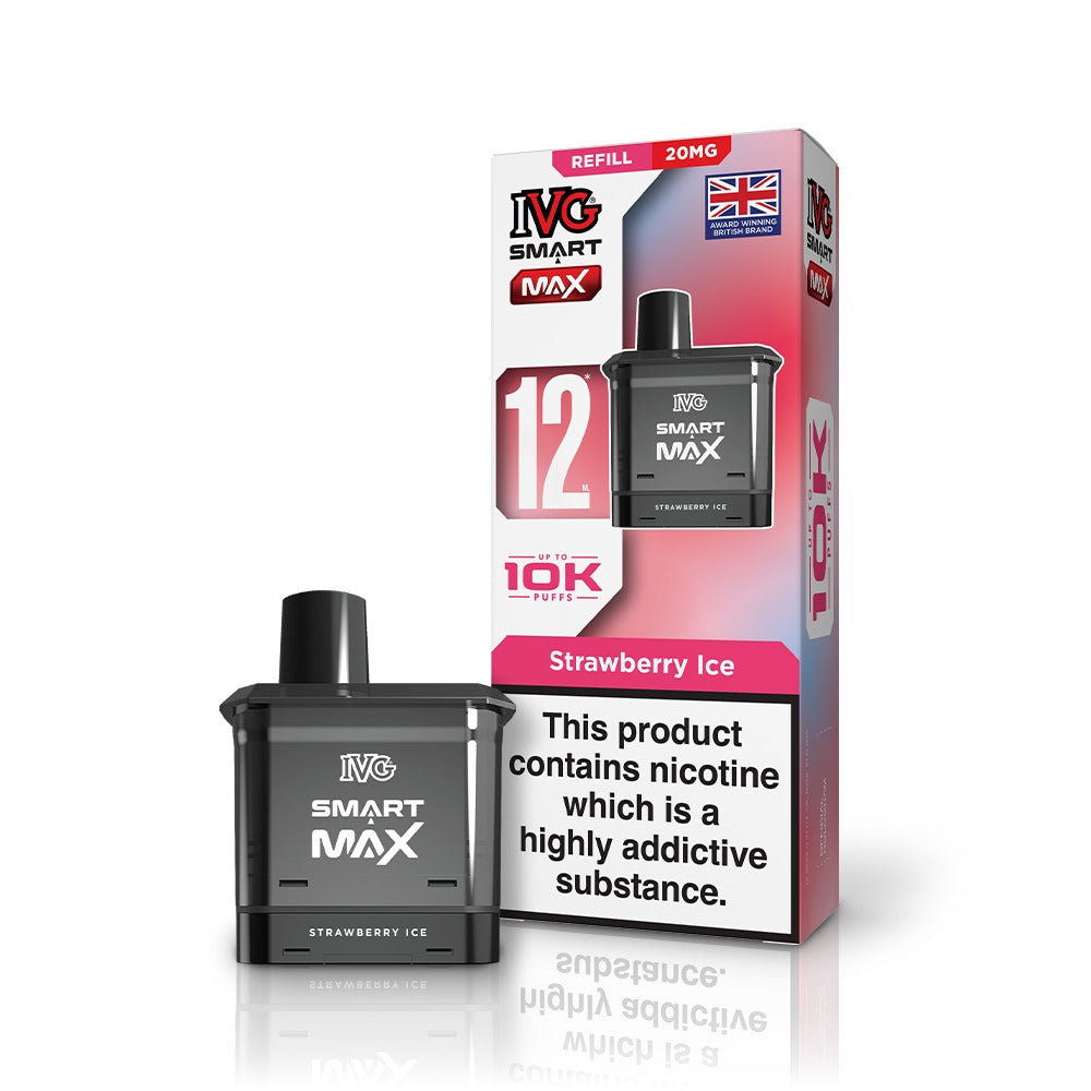 IVG Smart Max vape device and packaging on a white background