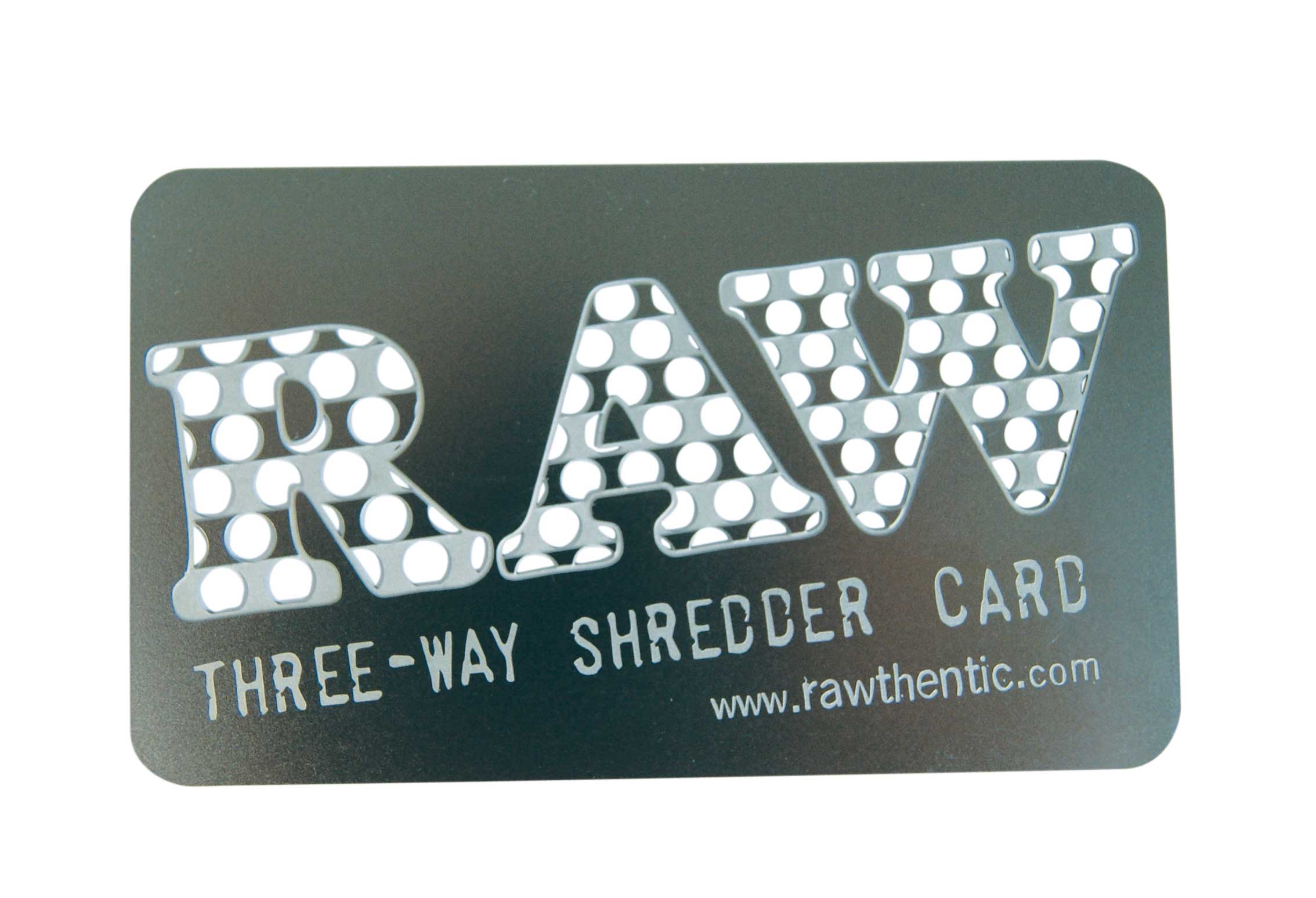 RAW Three-Way Shredder Card
