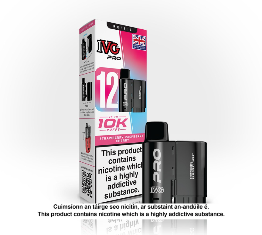 IVG Pro Strawberry Raspberry Cherry Refill