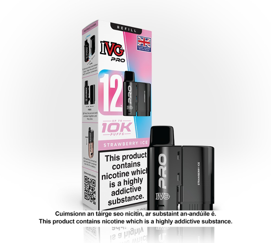 IVG Pro Strawberry Ice Refill