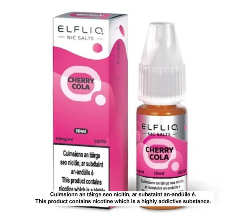 Elfliq Nic Salts - Cherry Cola - 10ml E-liquid (10 units per pack)