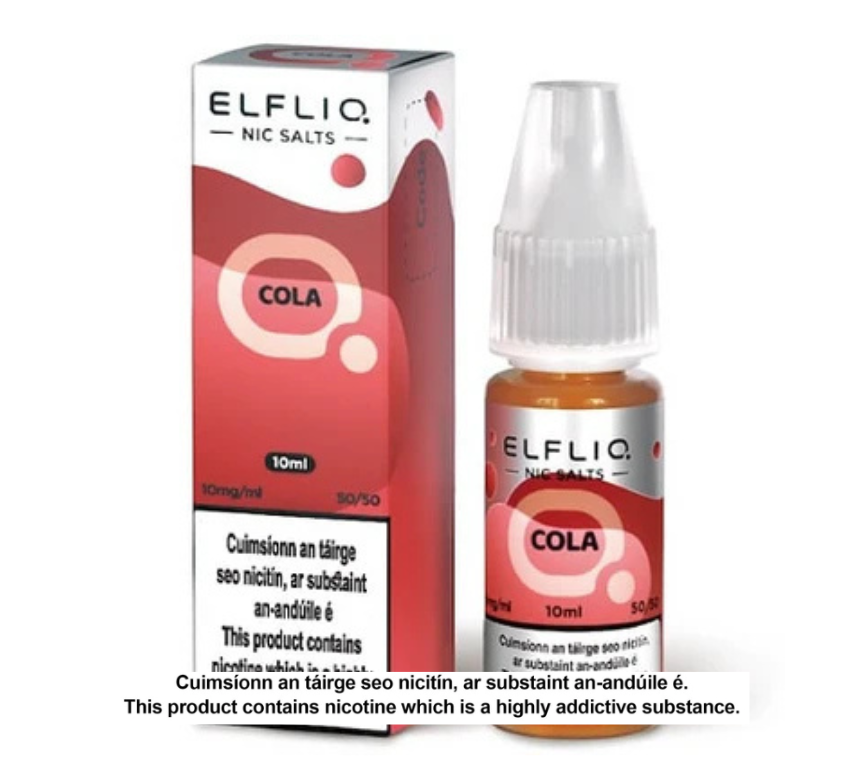 Elfliq Nic Salts - Cola - 10ml E-liquid (10 units per pack)