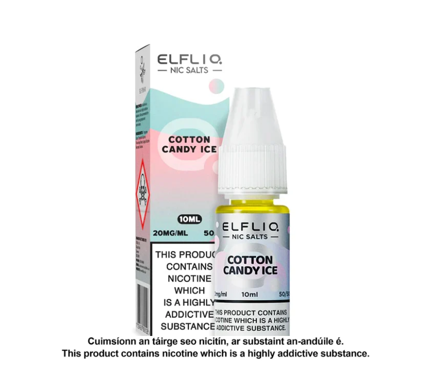 Elfliq Nic Salts - P&B Cloudd (Cotton Candy Ice) - 10ml E-liquid (10 units per pack)