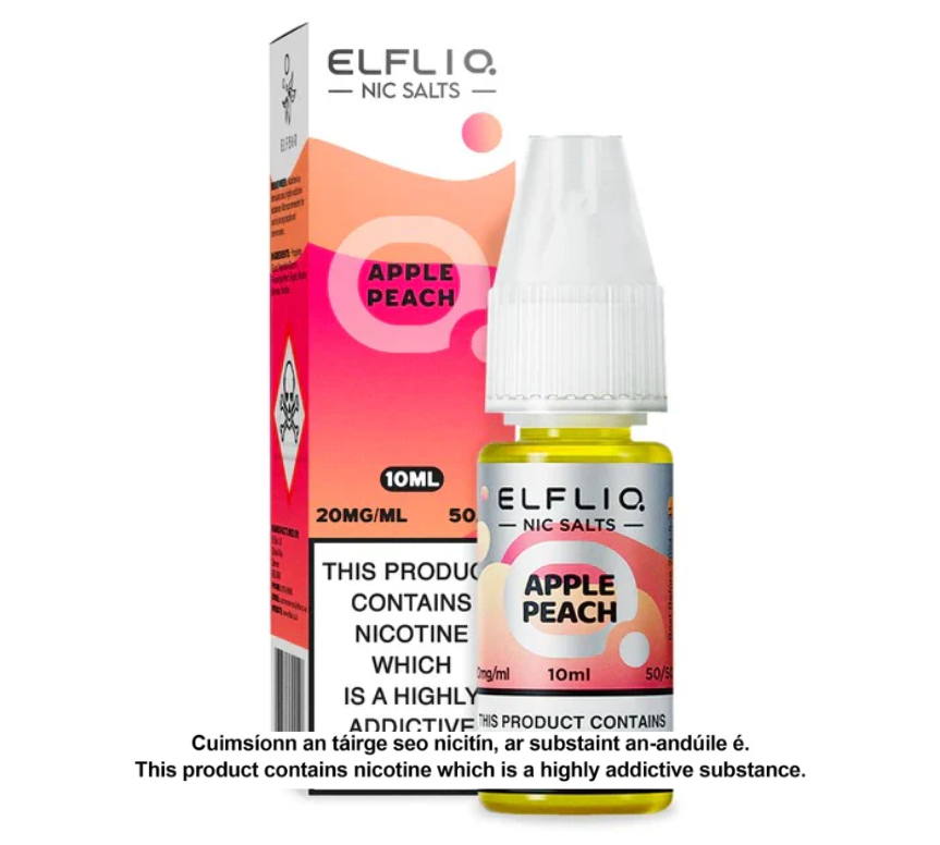 Elfliq Nic Salts - Apple Peach - 10ml E-liquid (10 units per pack)