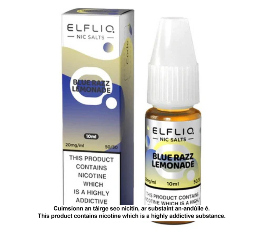 Elfliq Nic Salts - Blue Razz Lemonade - 10ml E-liquid (10 units per pack)