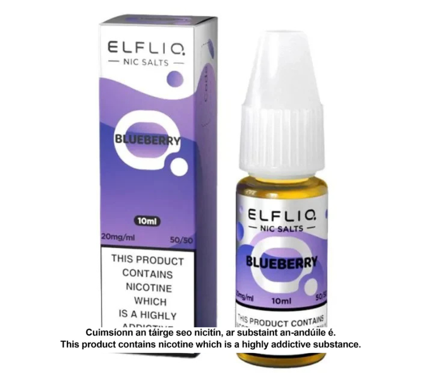 Elfliq Nic Salts - Blueberry - 10ml E-liquid (10 units per pack)