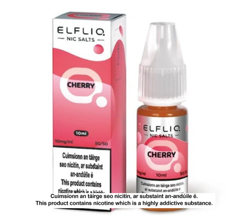 Elfliq Nic Salts - Cherry - 10ml E-liquid (10 units per pack)
