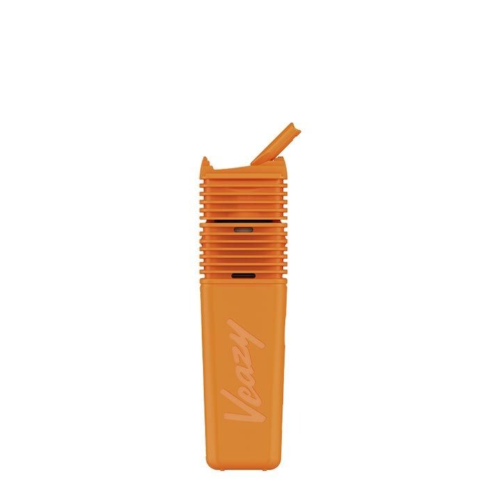 Veazy Vaporizer orange edition with USB-C charger and accessories