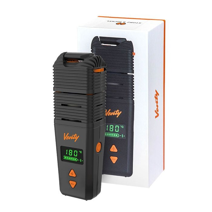 Venty Vaporizer packaging box and device