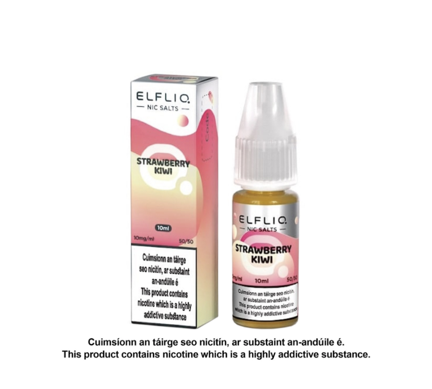 Elfliq Nic Salts - Strawberry Kiwi - 10ml E-liquid (10 units per pack)