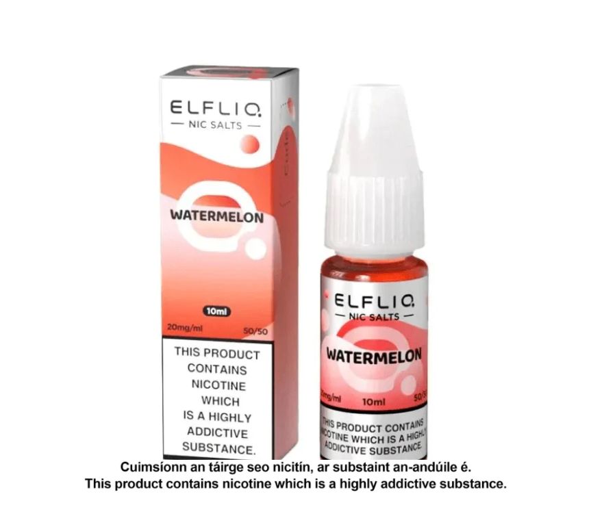 Elfliq Nic Salts - Watermelon - 10ml E-liquid (10 units per pack)