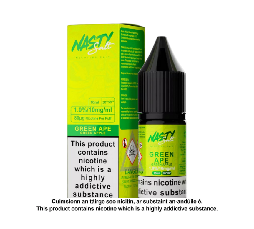 Nasty Juice Nic Salt Green Ape (10 units per pack)
