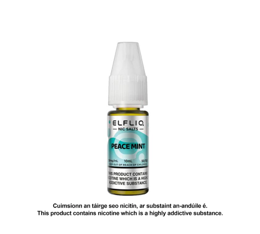 Elfliq Nic Salts - Peace Mint - 10ml E-liquid (10 units per pack)
