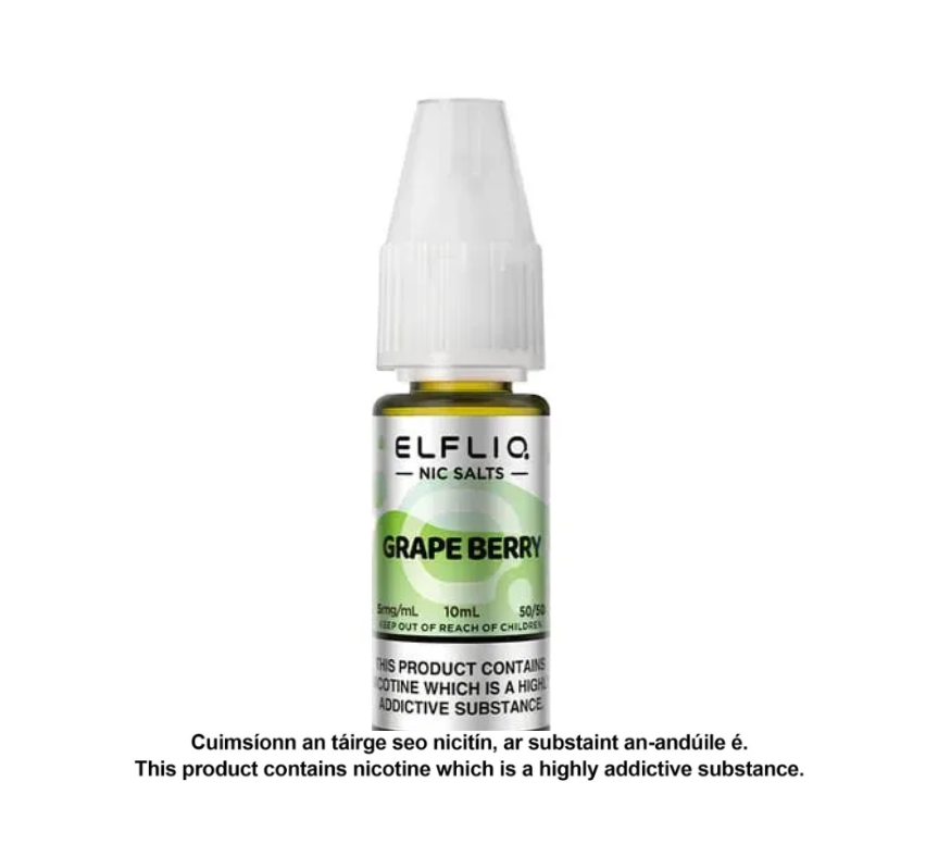 Elfliq Nic Salts - Grape Berry - 10ml E-liquid (10 units per pack)