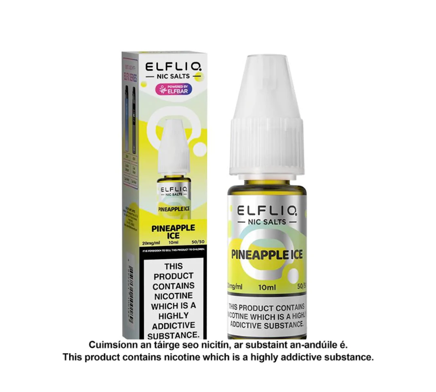 Elfliq Nic Salts - Banana Ice - 10ml E-liquid (10 units per pack)