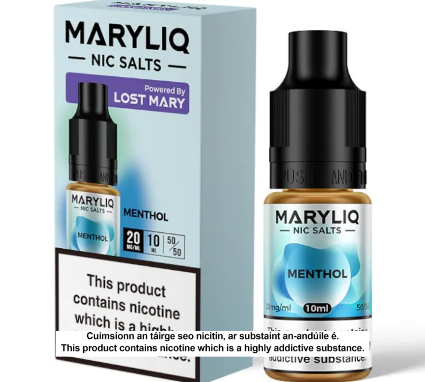 Lost Mary Maryliq Nic Salts - Menthol - 10ml E-liquid (10 units per pack)