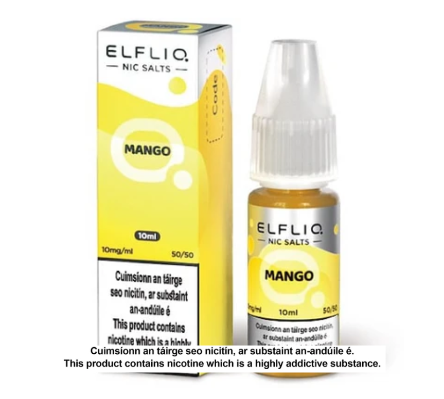 Elfliq Nic Salts - Mango - 10ml E-liquid (10 units per pack)