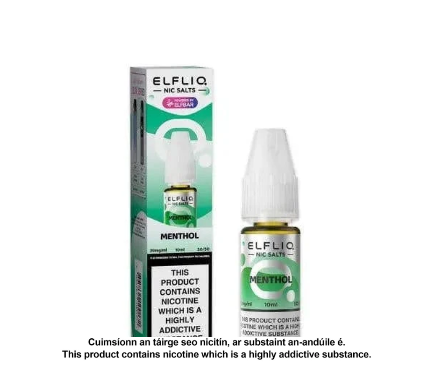 Elfliq Nic Salts - Menthol - 10ml E-liquid (10 units per pack)