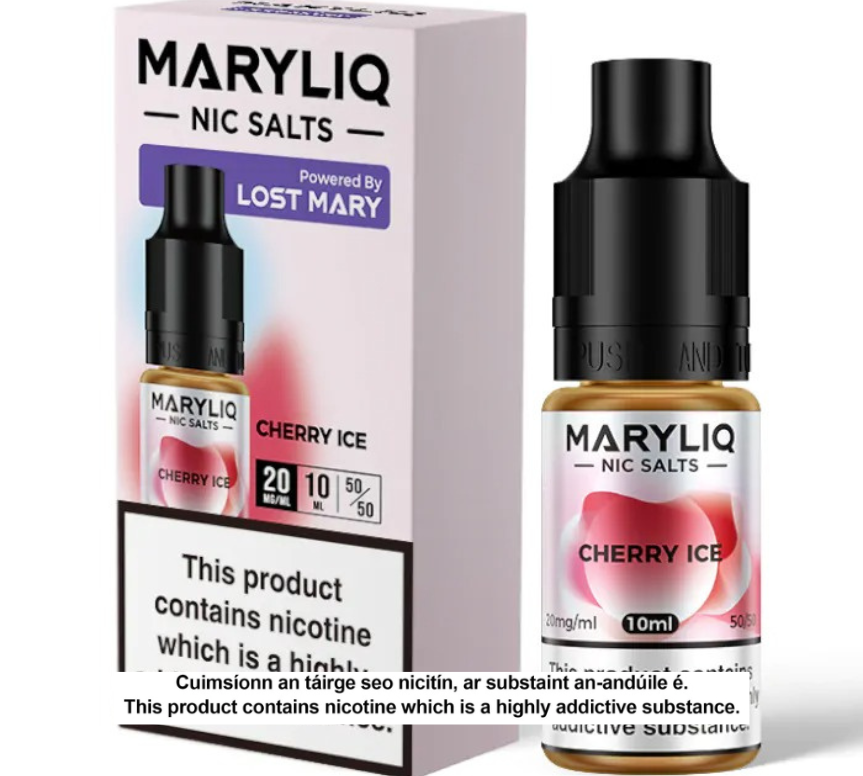 Lost Mary Maryliq Nic Salts - Cherry Ice - 10ml E-liquid (10 units per pack)