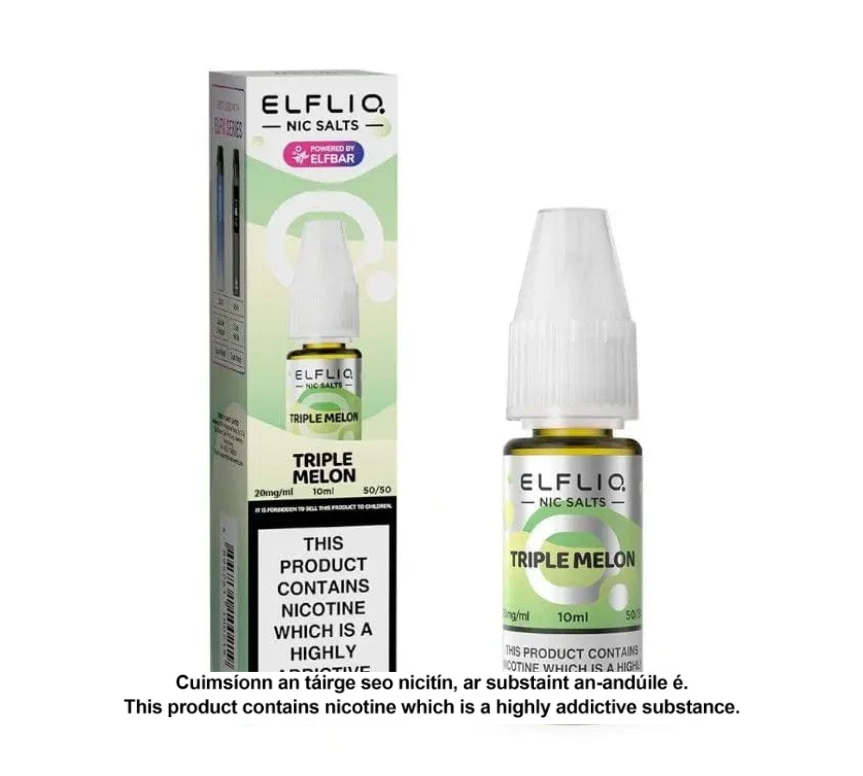Elfliq Nic Salts - Triple Melon - 10ml E-liquid (10 units per pack)