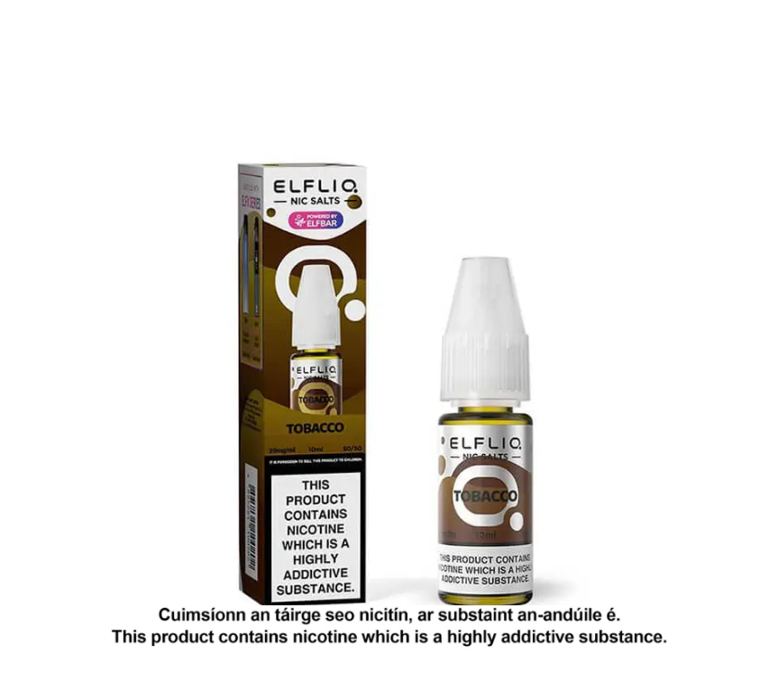 Elfliq Nic Salts - Tobacco - 10ml E-liquid (10 units per pack)