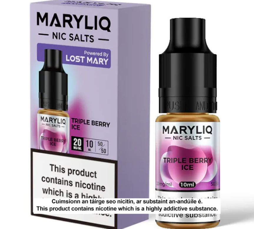 Lost Mary Maryliq Nic Salts - Triple Berry Ice - 10ml E-liquid (10 units per pack)