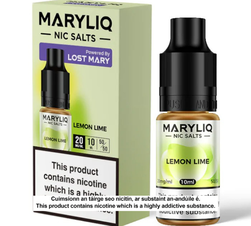 Lost Mary Maryliq Nic Salts - Lemon Lime - 10ml E-liquid (10 units per pack)