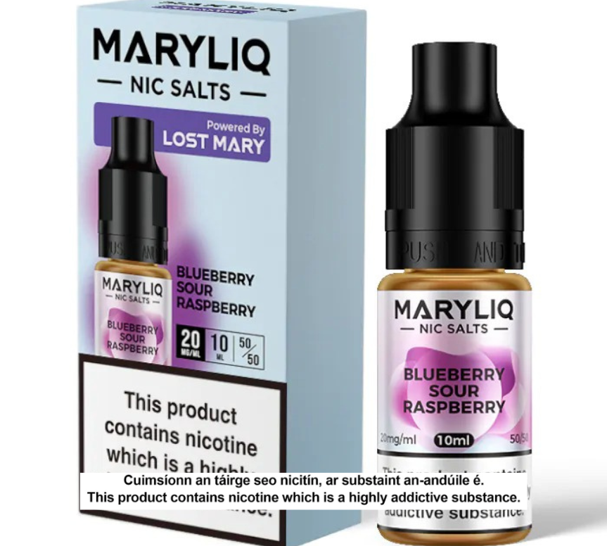 Lost Mary Maryliq Nic Salts - Blueberry Sour Raspberry - 10ml E-liquid (10 units per pack)