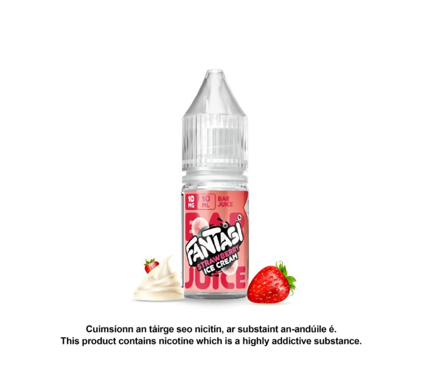Strawberry Ice Cream – Fantasi Bar Juice E Liquid 10ml (10 units per pack)