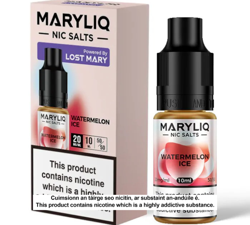 Lost Mary Maryliq Nic Salts - Watermelon Ice - 10ml E-liquid (10 units per pack)