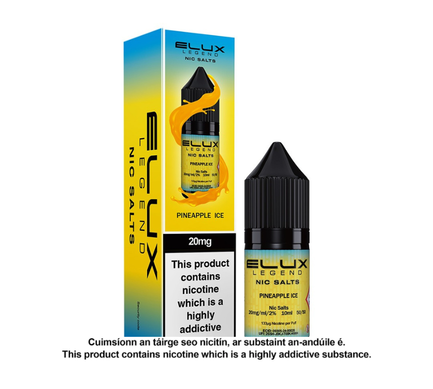 Elux Legend Pineapple Ice Nic Salt E-Liquid (10 units per pack)
