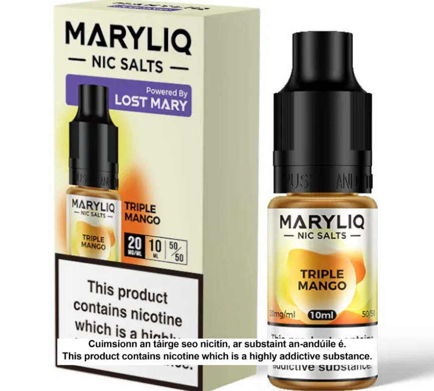 Lost Mary Maryliq Nic Salts - Triple Mango - 10ml E-liquid (10 units per pack)