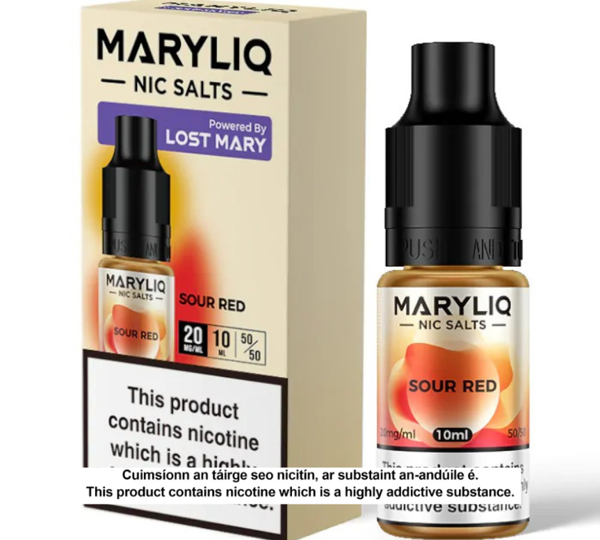 Lost Mary Maryliq Nic Salts - Sour Red - 10ml E-liquid (10 units per pack)