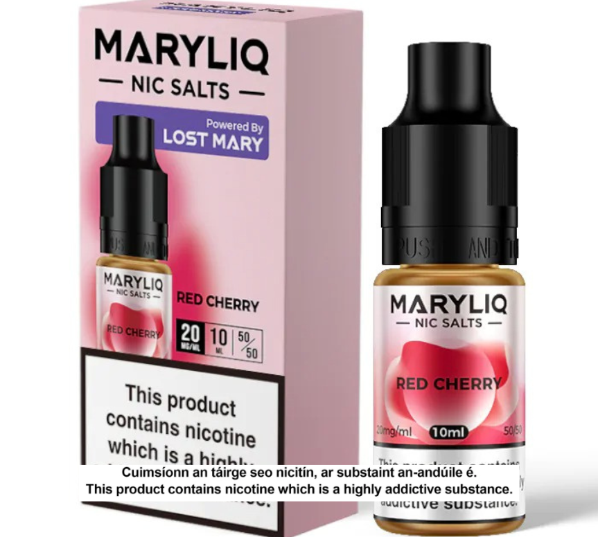 Lost Mary Maryliq Nic Salts - Red Cherry - 10ml E-liquid (10 units per pack)