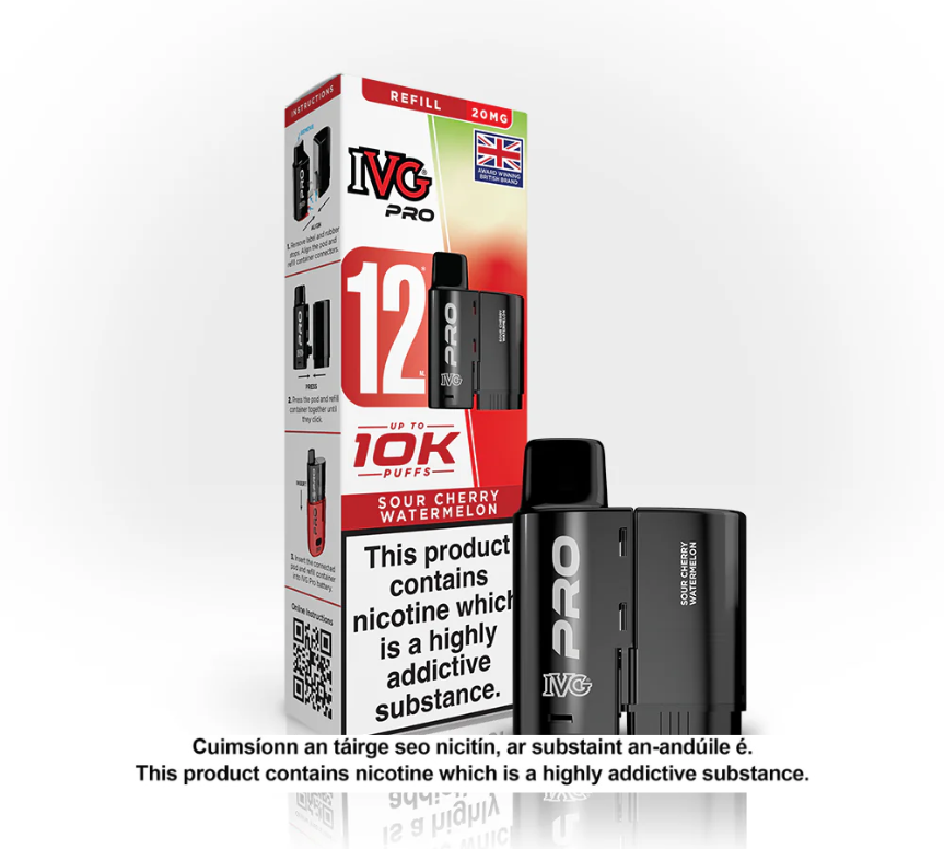 IVG Pro Sour Cherry Watermelon Refill