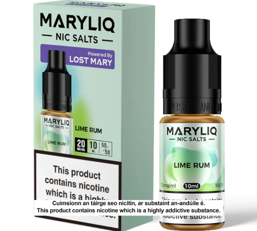 Lost Mary Maryliq Nic Salts - Lime Rum - 10ml E-liquid (10 units per pack)